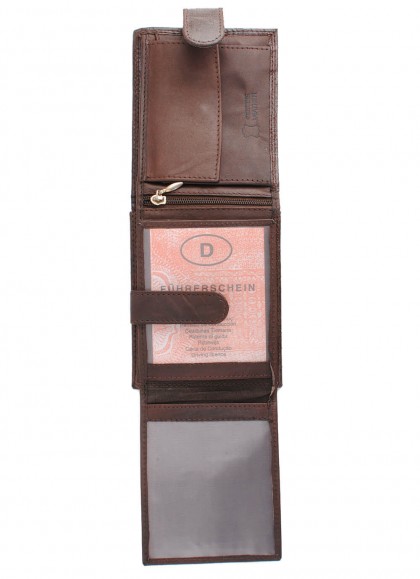 Portofel barbati piele naturala maro maltrasat