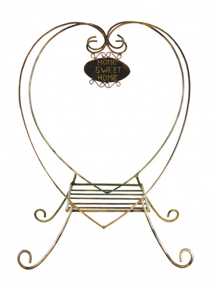 Suport flori din fier forjat tip Inima