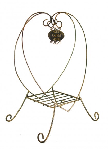 Suport flori din fier forjat tip Inima