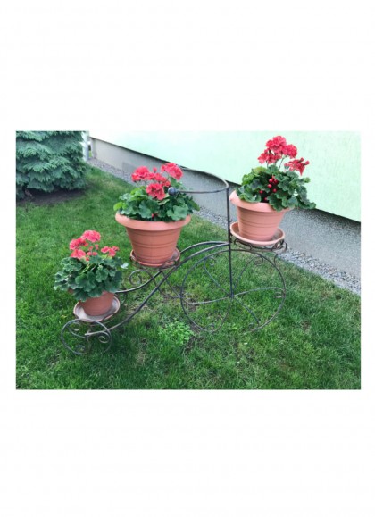 Suport flori din fier forjat tip Bicicleta mare