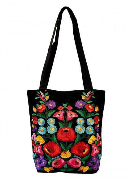 Sacosa brodata cu motiv traditional