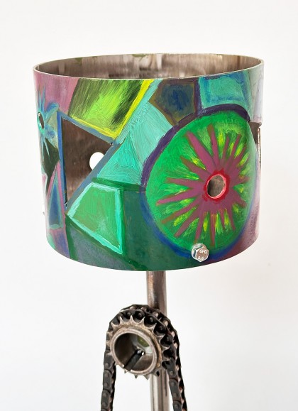 Veioza model industrial pictat manual